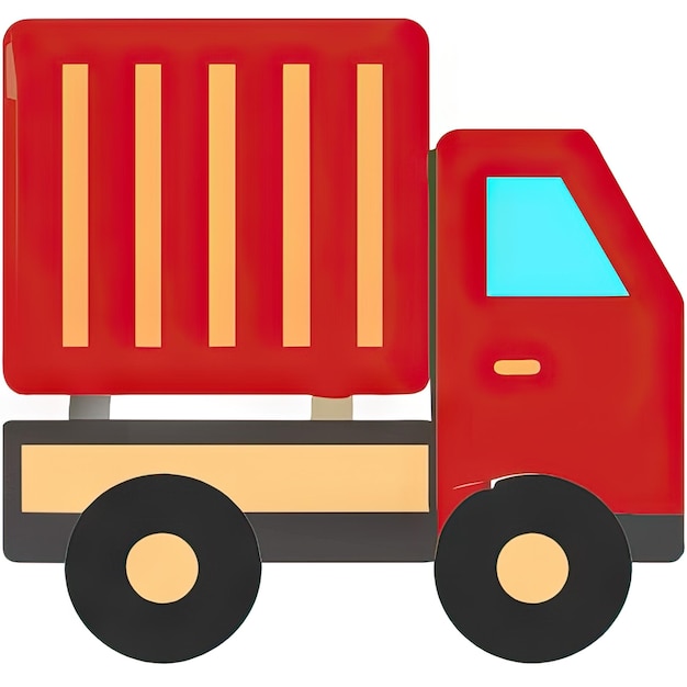 Foto icono de camión con un diseño simple