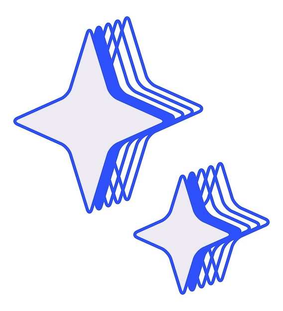 El icono de la capa azul png parpadea el fondo transparente