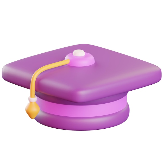 Icono de la ceremonia de graduación de la escuela Cap 3D