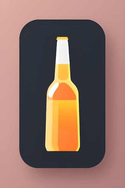 Icono de cerveza vector 2d