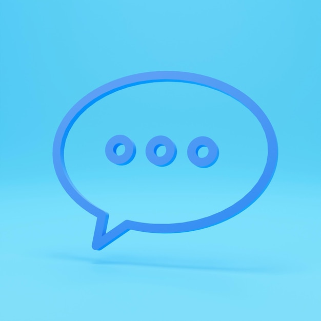 Icono de chat rosa aislado sobre fondo rosa Símbolo de burbujas de voz Concepto de minimalismo Ilustración 3D Render 3D