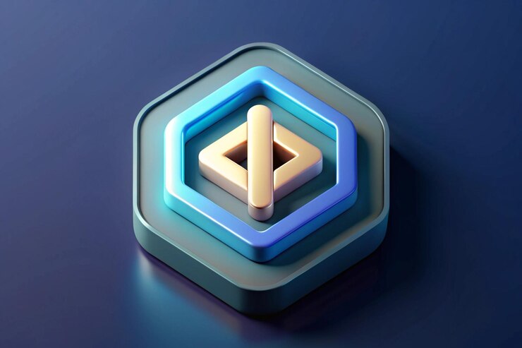 Foto icono de codificación 3d para la interfaz de usuario pósters banner publicaciones en las redes sociales