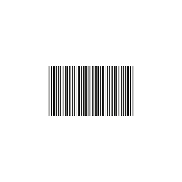 Foto icono de código de barras aislado en un fondo blanco