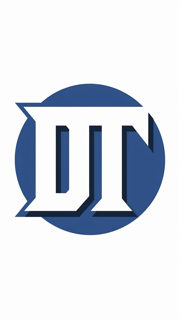 Foto icono de la compañía del logotipo de dt limpio diseño vectorial del signo de la compañía de td simple logotipo de la letra d