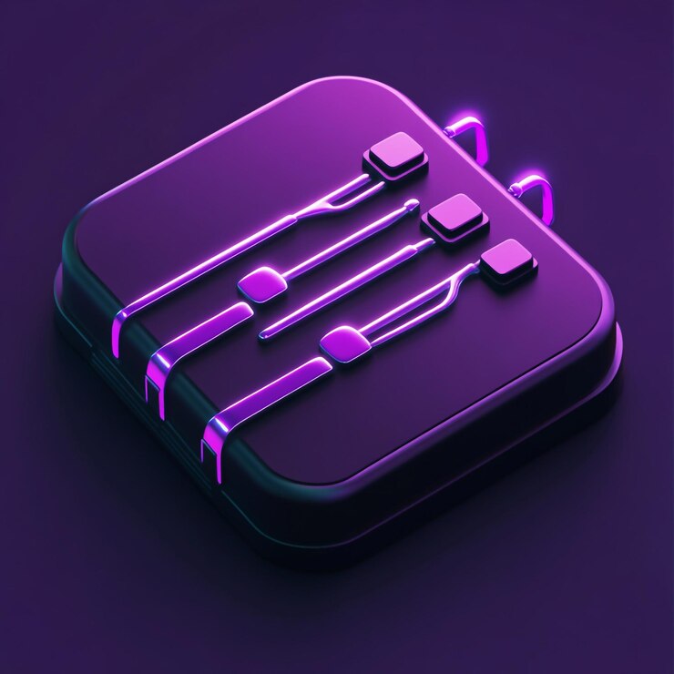 Foto icono de conmutador 3d gestión del tráfico de red ilustración del logotipo