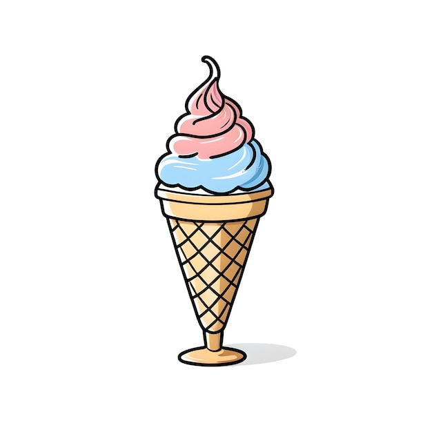 Foto icono de cono de helado