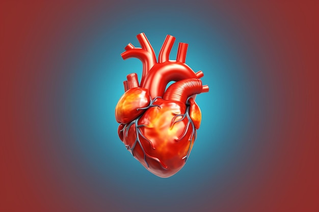 icono de corazón 3d