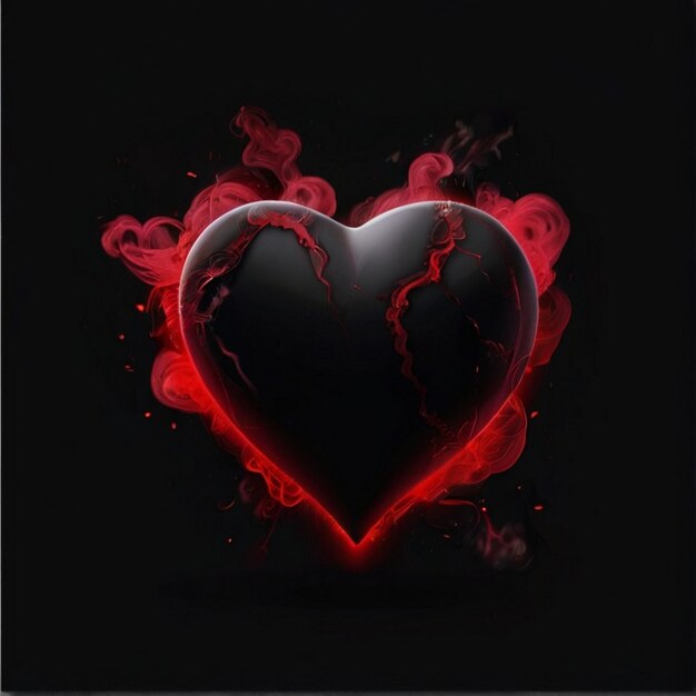 Foto icono de corazón corazón de amor 3d con un hermoso fondo