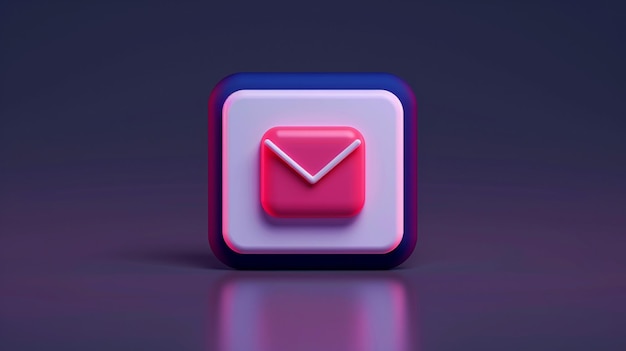 Icono de correo electrónico en 3D