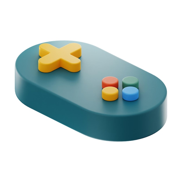 icono de diseño de interfaz de usuario premium de consola de juegos representación 3d sobre fondo aislado