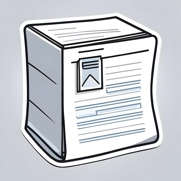 Foto Ícono de documento símbolo de archivo concepto de trabajo de papel documento de oficina página de documento carpeta de archivo documento