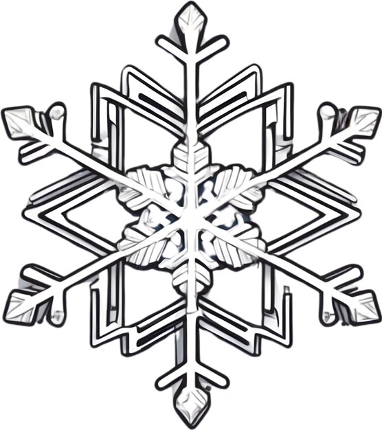 Foto icono del elemento floco de nieve