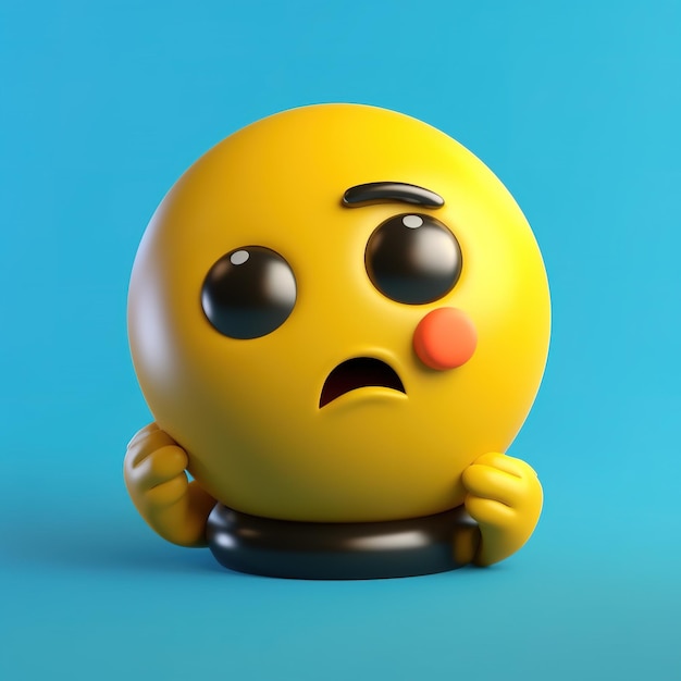 Icono de emoji enojado personaje de dibujos animados