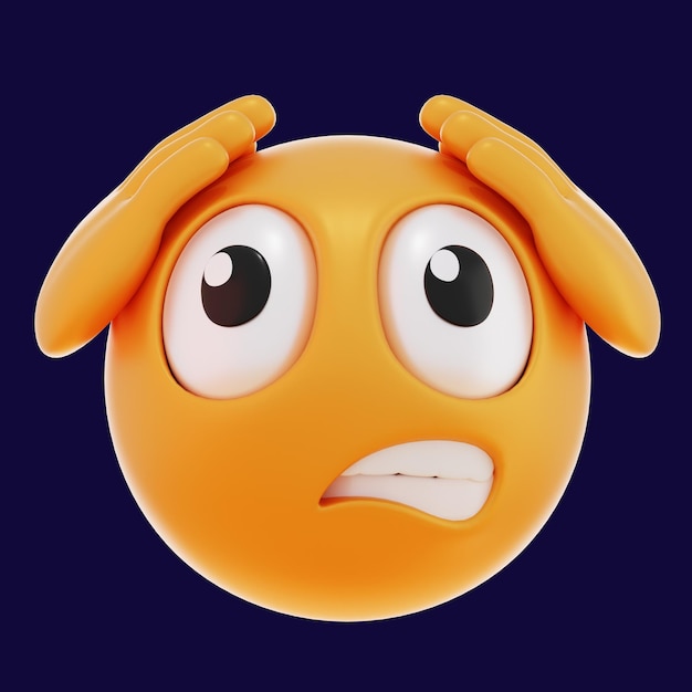 El icono de emoticon 3D