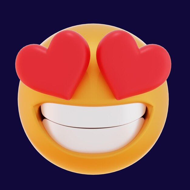 El icono de emoticon 3D
