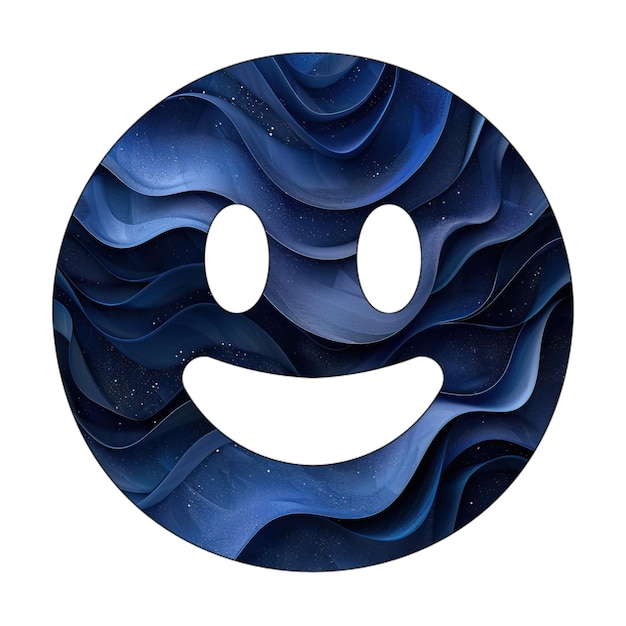 icono eps sonrisa alt azul gradiente diseño de estilo de fondo