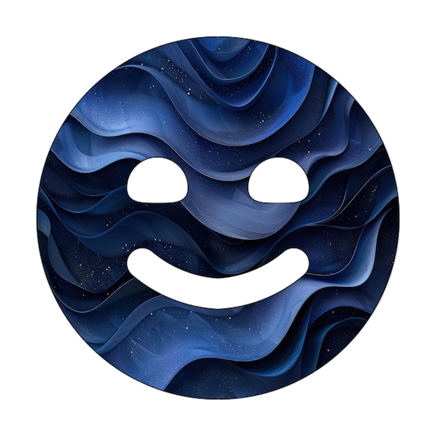 icono eps sonrisa diseño de estilo de fondo de gradiente azul