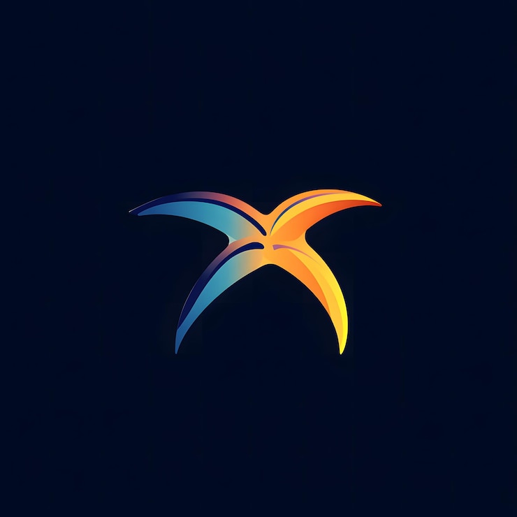 Foto el icono de la estrella de mar es un signo simple.
