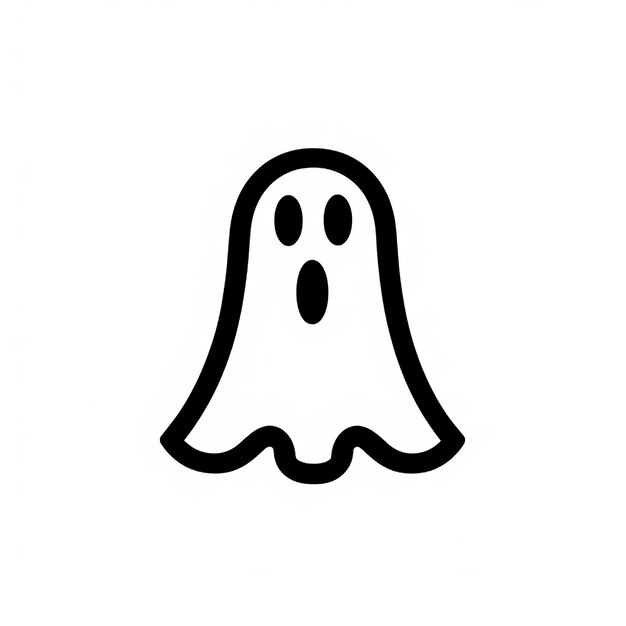 Icono de fantasma fondos aislados símbolo de Halloween generativo ai