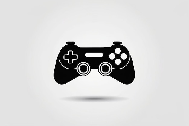 Foto el icono del gamepad vectorial logotipo diseño sencillo vectorial sobre un fondo blanco