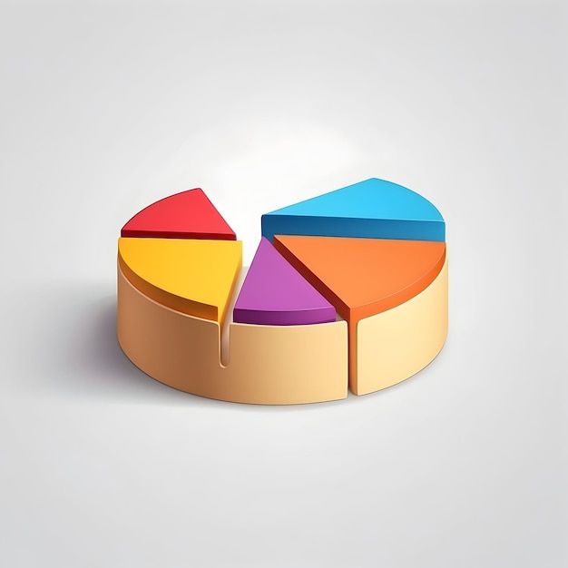 Ícono de gráfico de pastel Gráfico de negocios Visualización de datos Diagrama de gráfico Gráfico estadístico Gráfico financiero