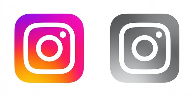 Foto icono de la ilustración del logotipo de instagram