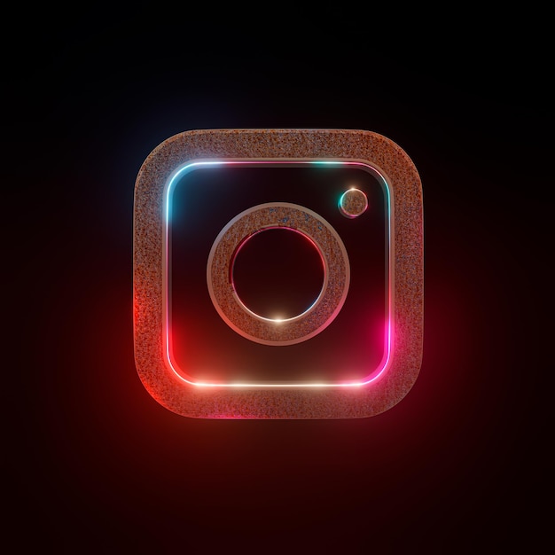 icono de instagram oxidado