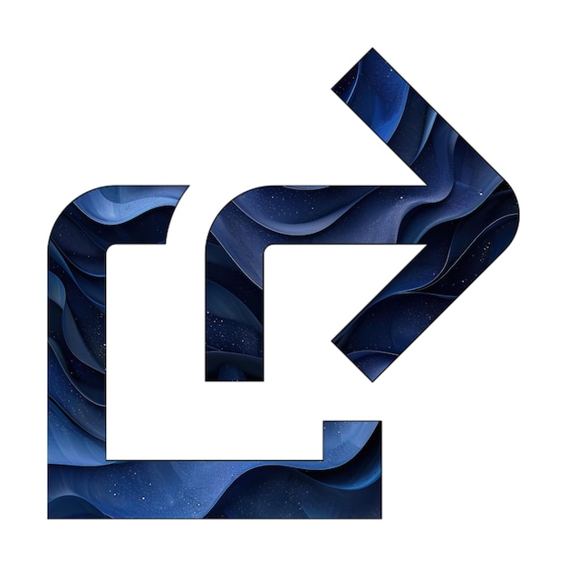 Foto icono de intercambio de fotos diseño de estilo de fondo de gradiente azul cuadrado