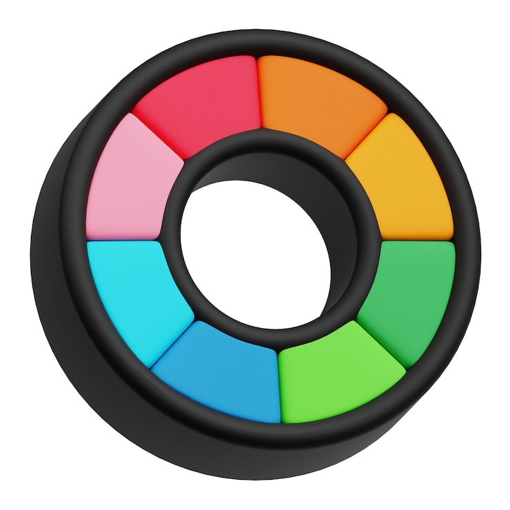 Foto icono de interfaz de diseño 3d aislado en el fondo blanco