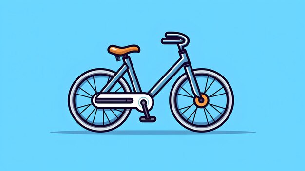 Foto icono limpio de una bicicleta