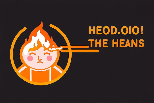 Icono de la línea de golpe de calor