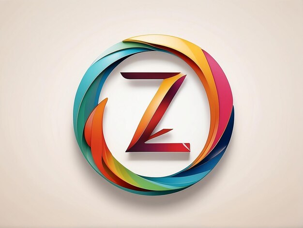 Foto icono del logotipo del alfabeto z precisión y sofisticación