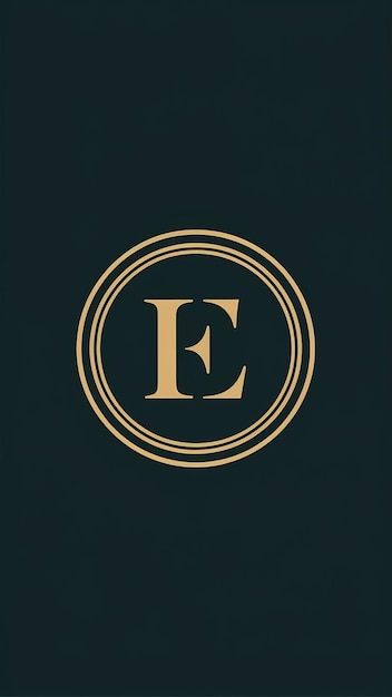 Icono de logotipo de círculo de lujo sencillo Diseño vectorial de señales de forma redonda lineal elegante