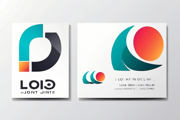 Foto icono de logotipo conjunto de letras l o l o con plantilla vectorial de tarjeta de visita