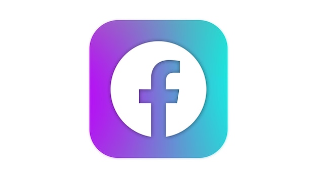El icono del logotipo de Facebook en gradiente