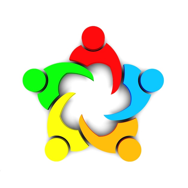 Foto icono del logotipo de la familia de personas