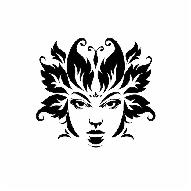 El icono del logotipo de un hermoso salón de belleza