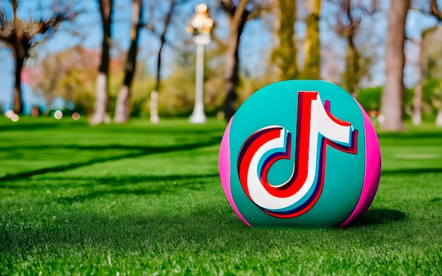 Foto el icono del logotipo de tiktok en 3d