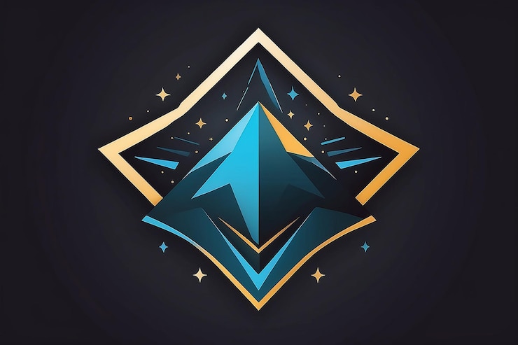 Foto el icono del logotipo del vector de negocios de la forma de la estrella ascendente del futuro