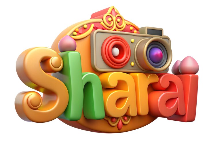 Foto icono de loto 3d con el bendito texto de sharad purnima en fondo blanco imagen festiva espiritual