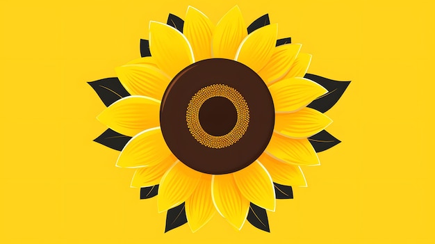 El icono lúdico de un girasol