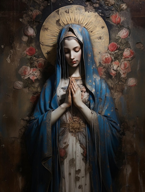 Icono de la madre de Dios la Virgen María la Biblia religiosa Jesucristo