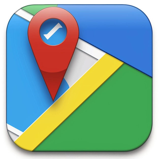 El icono de los mapas de Google