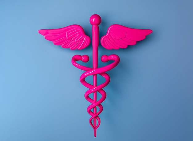 Foto Ícono médico caduceo vara de hermes