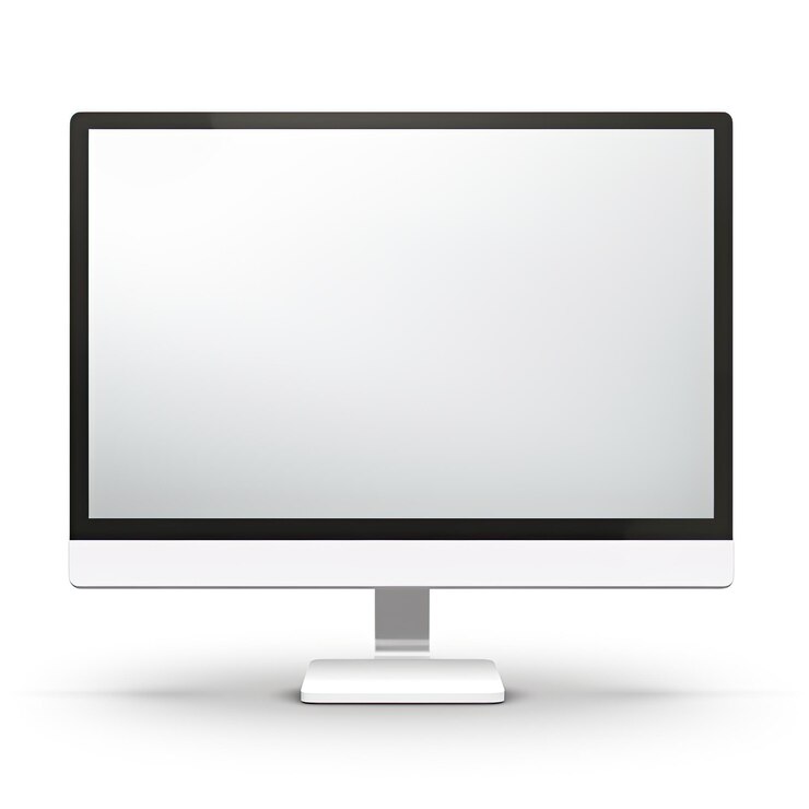 Foto ícono de monitor de computadora ilustración vectorial plana isolada en un fondo plano