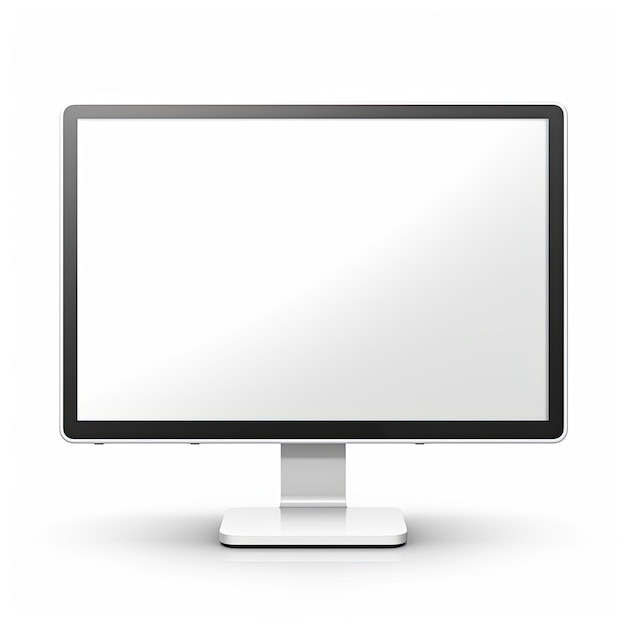 Ícono de monitor de computadora Ilustración vectorial plana Isolada en un fondo plano