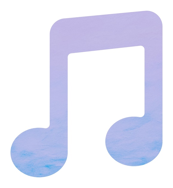 El icono de la nota musical PNG es un arte digital mínimo con un fondo transparente