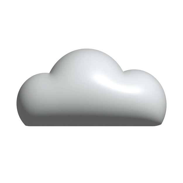 Icono de nube 3d