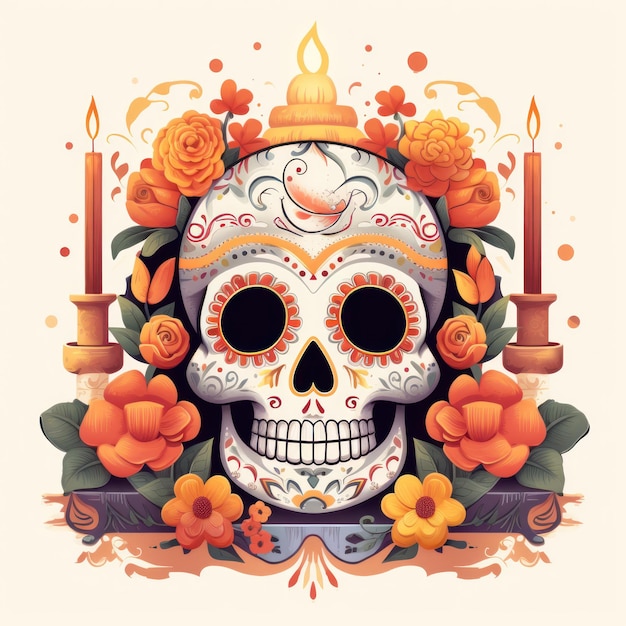 Icono de Ofrenda para el Día de los Muertos