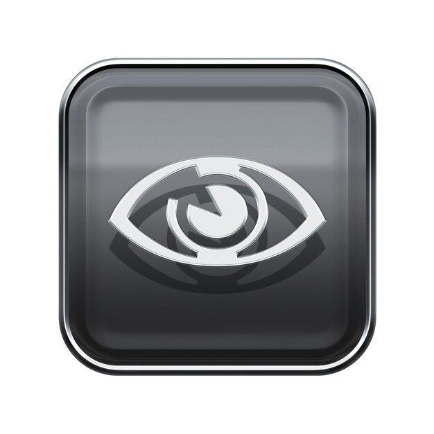 icono de ojos grises brillantes